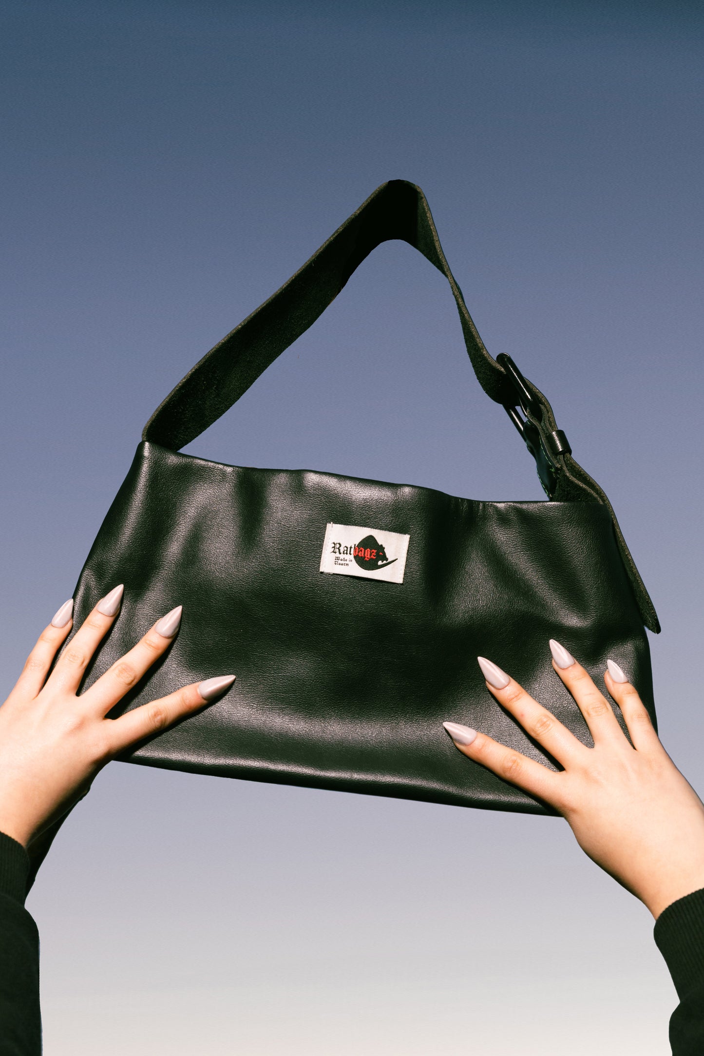 Black Upcycled Belt Bag