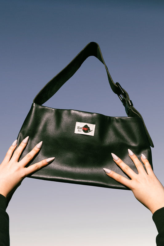 Black Upcycled Belt Bag