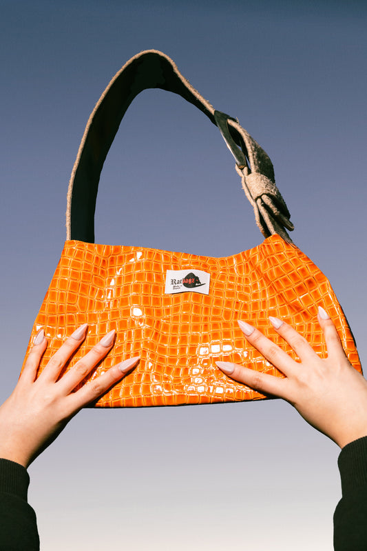 Orange Upcycled Belt Bag